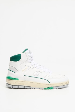 Baskets montantes en cuir Area Hi Sneaker - Vert et blanc