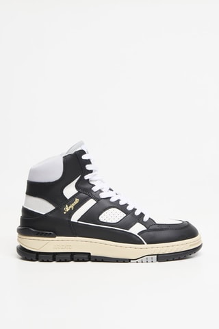 Baskets montantes en cuir Area Hi Sneaker - Noir et blanc