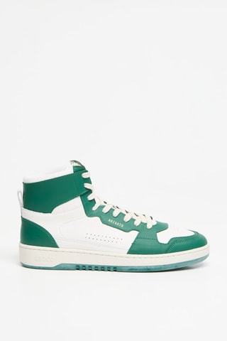 Baskets montantes en cuir Dice Hi Sneaker - Vert et blanc
