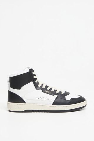 Baskets montantes en cuir Dice Hi Sneaker - Noir et blanc