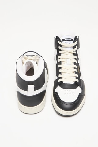 Baskets montantes en cuir Dice Hi Sneaker - Noir et blanc