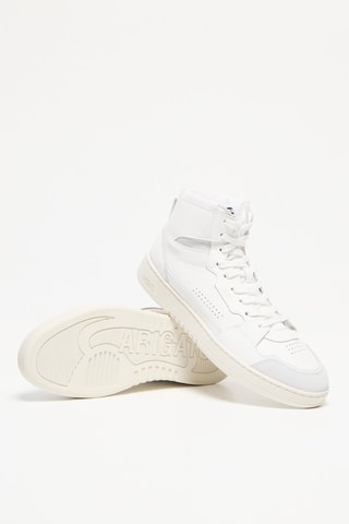 Baskets montantes en cuir Dice Hi Sneaker - Blanc