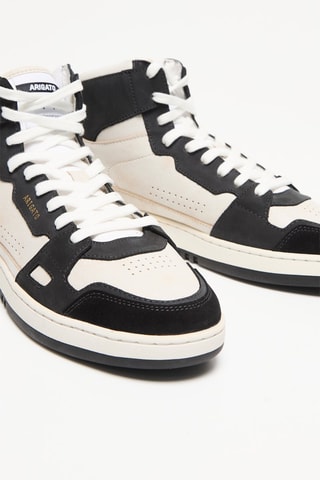 Baskets montantes en cuir Dice Hi Sneaker - Beige et noir