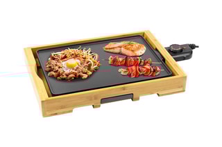Elektrische Bamboe Tafelbarbecue