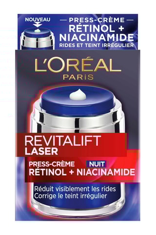 Crème nuit anti-âge visage et cou au rétinol et à la niacinamide Revitalift Laser - 50 ml
