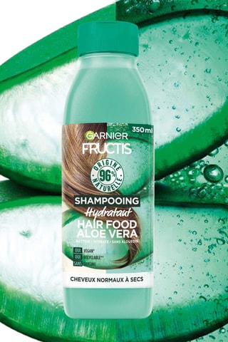 Shampoing hydratant vegan Hair Food - Aloe - Cheveux normaux à secs - 350 ml