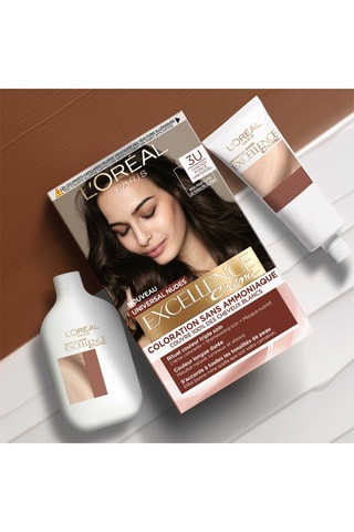 Coloration permanente Excellence Crème Universal Nudes - 3U Châtain foncé universel - Cheveux normaux