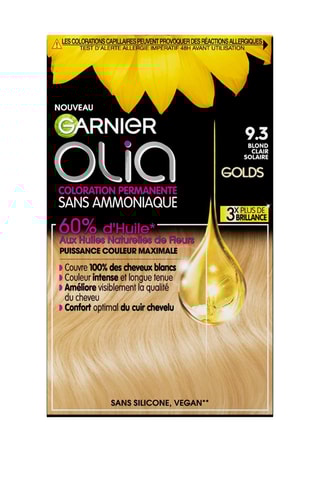 Coloration permanente Olia - 9.3 Blond clair solaire - Cheveux normaux