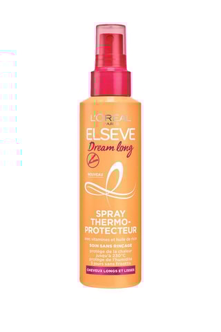 Spray capillaire thermoprotecteur Dream Long - Huile de ricin et vitamines - Cheveux longs et lisses - 150 ml