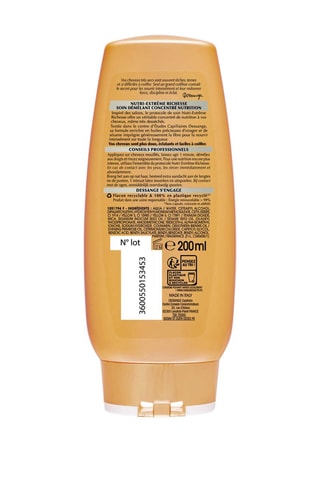 Soin démêlant concentré nutrition Nutri-Extrême Richesse - Huiles onagre et sésame - Cheveux très secs et ternes - 200 ml