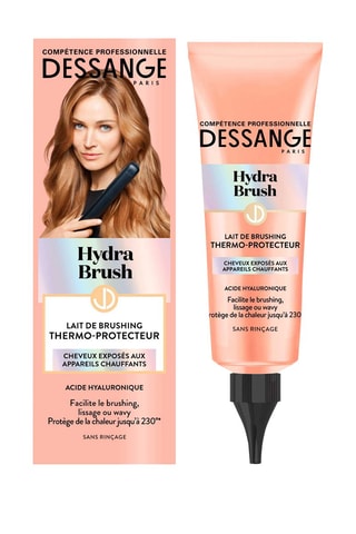 Lait de brushing thermo-protecteur Hydra Brush - Acide hyaluronique - Cheveux exposés aux appareils chauffants - 125 ml
