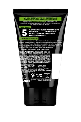 Gel nettoyant multi-purifiant 5-en-1 Pur Charbon - 100 ml