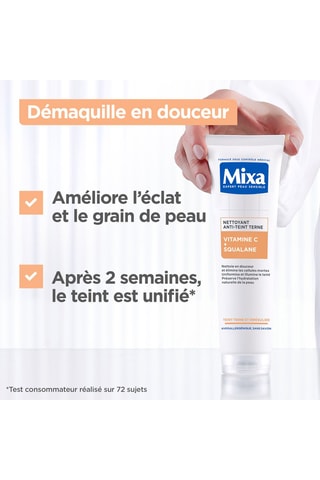 Nettoyant anti-teint terne Vitamine C + Squalane - Peaux sensibles - 200 ml