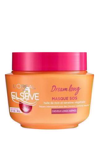 Masque capillaire SOS Dream Long - Huile de ricin et kératine végétale - Cheveux longs abîmés - 310 ml