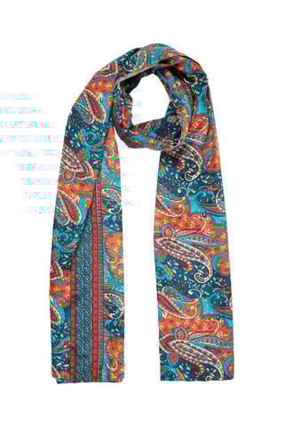 Foulard - Bleu marine et turquoise