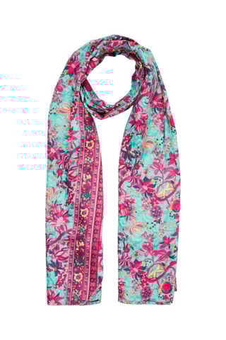 Foulard - Turquoise et rose