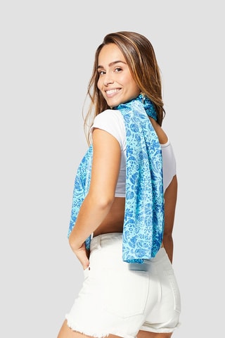 Foulard - Bleu et turquoise