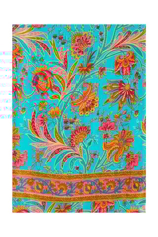 Foulard - Turquoise et rose