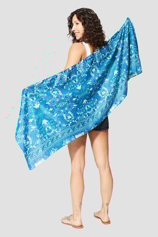 Foulard - Vert et turquoise