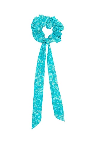 Chouchou - Turquoise et blanc