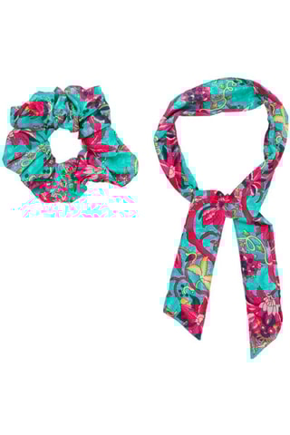 Chouchou - Turquoise et rose
