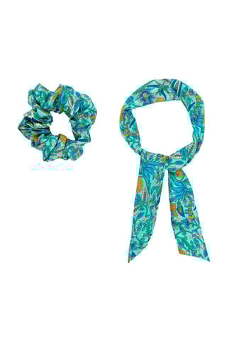 Chouchou - Turquoise et jaune
