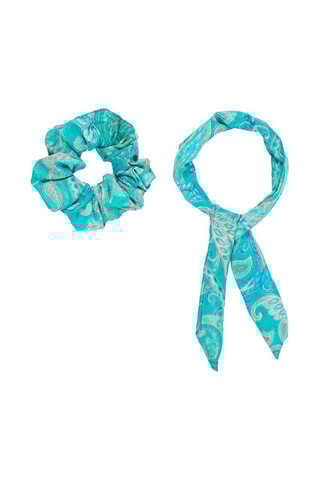 Élastique et chouchou - 
Turquoise