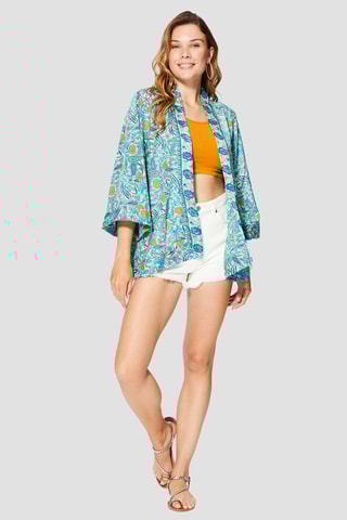 Kimono - 
Bleu