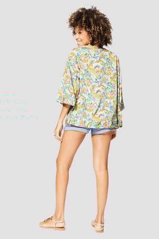 Kimono - 
Turquoise et vert