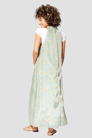 Kimono - 
Beige et turquoise
