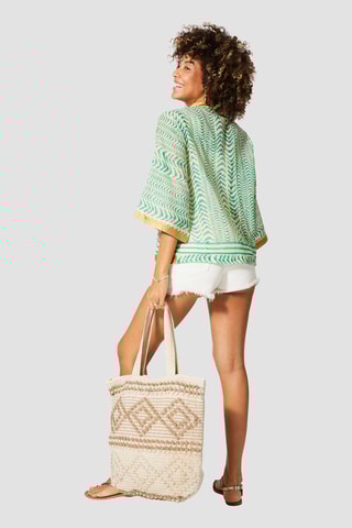 Kimono - Vert et ocre