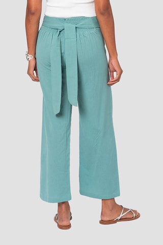 Pantalon en lin - Turquoise