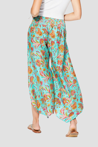 Pantalon - Turquoise et rose