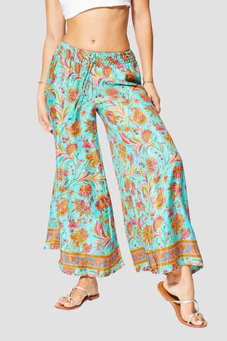Pantalon - Turquoise et rose