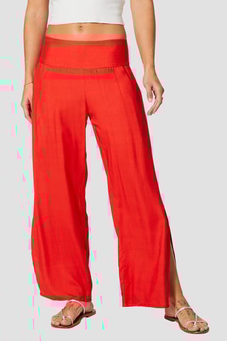 Pantalon palazzo - 
Rouge