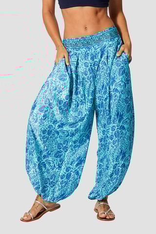Pantalon - Bleu et turquoise