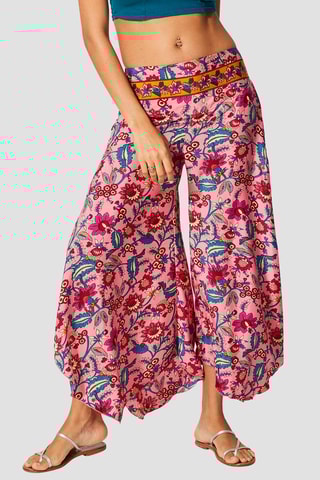 Pantalon palazzo - 
Rose