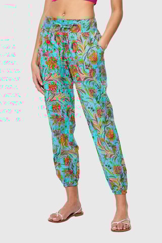 Pantalon droit - Turquoise