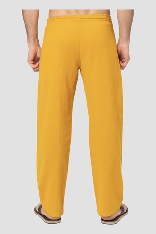 Pantalon en lin - Jaune