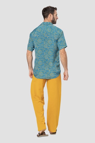 Pantalon en lin - Jaune