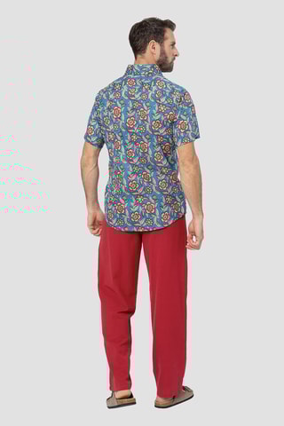 Pantalon en lin - Bordeaux