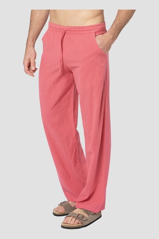 Pantalon en lin - Rose