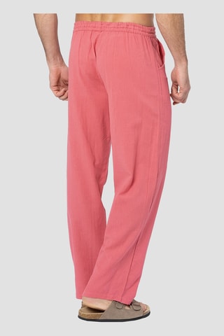 Pantalon en lin - Rose