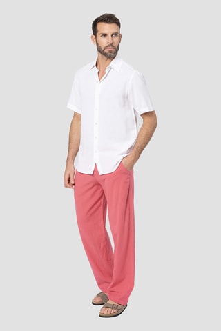 Pantalon en lin - Rose