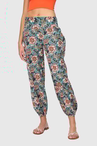 Pantalon - Bleu et orange