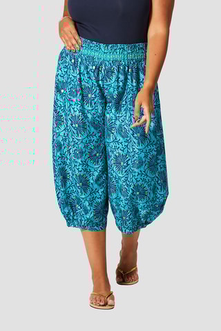 Pantalon  - Doré et turquoise