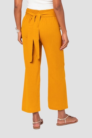 Pantalon en lin - Jaune