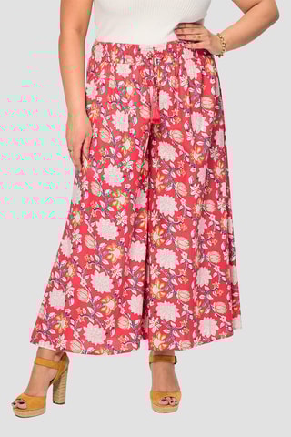 Pantalon évasé - Rose