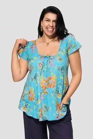 Blouse - Bleu