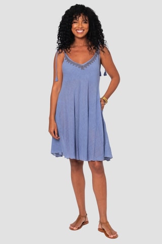 Robe courte - Bleu